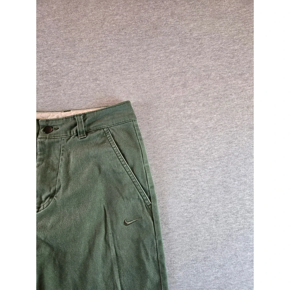 Nike Life El Chino Pants Mens 28 Green Ankle Baggy Skater Cotton Twill FD0405